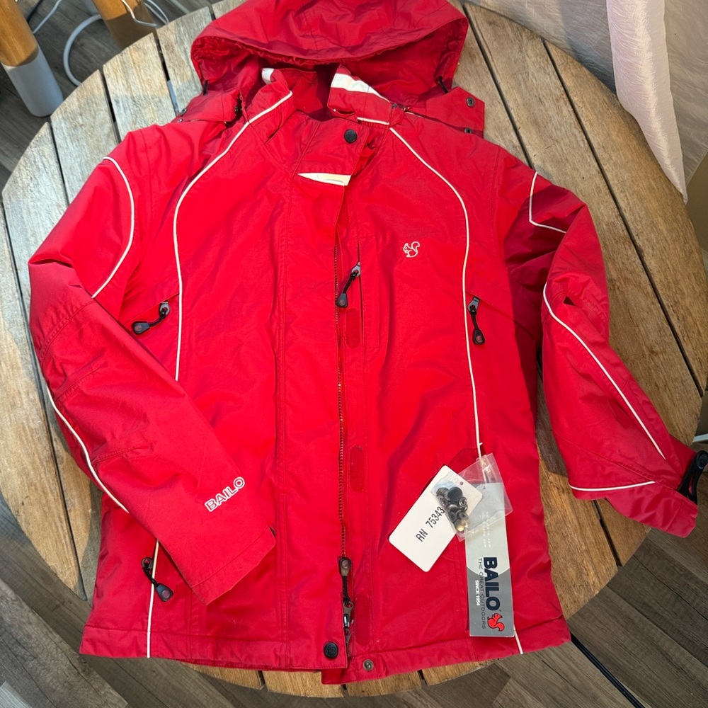 Ballo Red Hooded Jacket